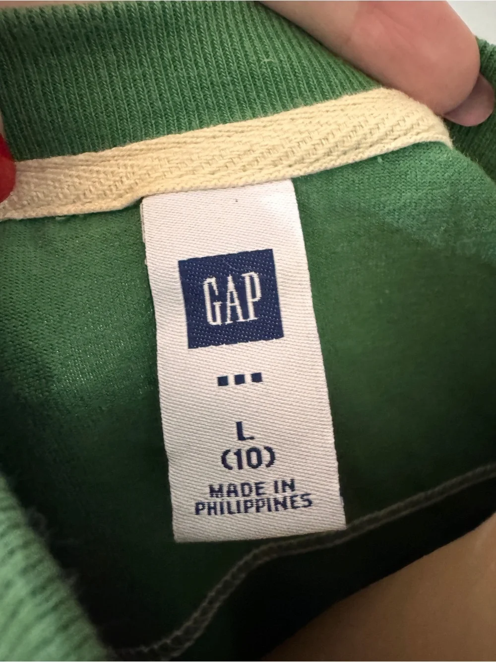 GAP Basketball Long Sleeve Green Shirt Kids Large 10 Dye